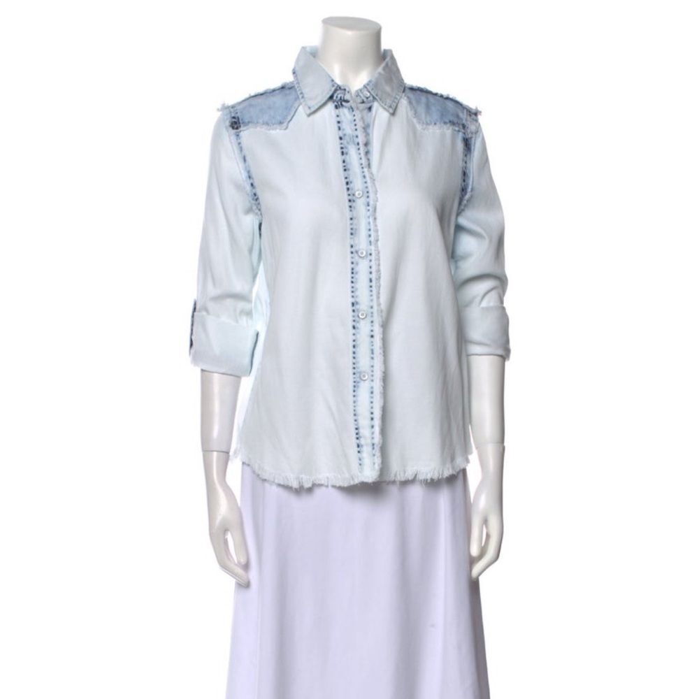 Generation Love Button-Up Top in Blue